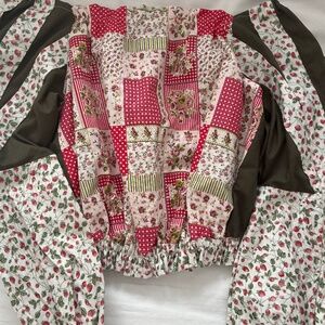 Handmade 70s peasant top